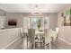 Elegant dining room with neutral tones, bay windows, and an ornate chandelier for stylish, sophisticated meals at 16036 N 11Th Ave # 1086, Phoenix, AZ 85023