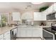 Well-lit kitchen featuring white cabinets, stainless steel appliances, and a functional layout for easy cooking at 16036 N 11Th Ave # 1086, Phoenix, AZ 85023