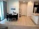 Dining area with stylish lighting and a view of the outdoor area at 1718 S 82Nd Way, Mesa, AZ 85209