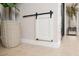 Interior view of a home featuring a convenient, modern dog door at 18823 N 97Th Ln, Peoria, AZ 85382