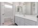 Bathroom view showing vanity and tub shower combo at 18868 E Canary Way, Queen Creek, AZ 85142