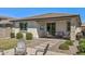 Cozy backyard featuring an outdoor seating area and patio, perfect for enjoying the outdoors at 22491 E Mewes Rd, Queen Creek, AZ 85142