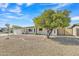 Cozy home featuring a mature citrus tree and a low-maintenance desert landscape at 2424 E Fairfield St, Mesa, AZ 85213