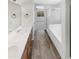 Bathroom featuring double sinks, tile floor and shower at 25038 N 40Th Ave, Phoenix, AZ 85083