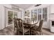Dining area with sliding glass doors and lots of natural light at 2630 E Dolphin Ave, Mesa, AZ 85204