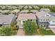 Aerial view showcases the home's roof, landscaping, and surrounding neighborhood at 2942 E Appaloosa Rd, Gilbert, AZ 85296