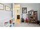 Stylish bedroom featuring guitars, a book case, and access to a full bathroom at 2942 E Appaloosa Rd, Gilbert, AZ 85296