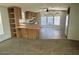 Modern kitchen featuring stainless steel appliances, and a connected eat-in bar area at 320 E Mckellips Rd # 152, Mesa, AZ 85201