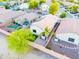 Aerial shot showing the home's solar panels, backyard privacy fence, and landscaping at 33105 N Double Bar Rd, San Tan Valley, AZ 85144