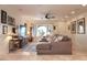 Spacious living room featuring comfortable seating, natural light and tile flooring at 4009 S Siesta Ln, Tempe, AZ 85282