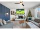 Inviting living room boasts a fireplace, comfortable seating, and modern decor for a relaxing atmosphere at 4518 W Rose Ln, Glendale, AZ 85301