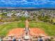 Panoramic aerial shot of well-maintained baseball fields and surrounding neighborhood at 7911 E San Miguel Ave # 3, Scottsdale, AZ 85250