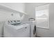 Bright laundry room featuring new white washer and dryer and a window for natural light at 1560 E Flint St, Chandler, AZ 85225
