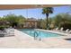 Community pool with lounge chairs and a shaded cabana perfect for relaxing at 17323 E Teal Dr, Fountain Hills, AZ 85268