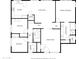 Detailed floor plan showcasing the layout of the kitchen, living room, bedrooms, and bathrooms at 1926 S Longspur Ln, Gilbert, AZ 85295