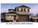 Charming two-story home with stone accents, lush landscaping, and a welcoming front porch at 22368 W Monona Ln, Surprise, AZ 85387