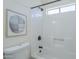Bathroom featuring a framed art piece and a tub shower with black hardware at 2338 E Folley St, Chandler, AZ 85225