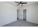 The bedroom features sliding closet doors, carpet, and neutral walls at 2338 E Folley St, Chandler, AZ 85225