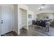 Dining area featuring built in pantry and view of dining table at 2338 E Folley St, Chandler, AZ 85225