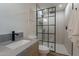Stylish bathroom with a glass-enclosed shower and modern fixtures at 3033 N 39Th St # 5, Phoenix, AZ 85018