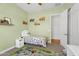 Brightly decorated bedroom with a transportation theme at 4204 S Winter Ln, Gilbert, AZ 85297
