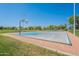Well-maintained basketball court with colorful markings, ready for sports and recreation at 480 S Seawynds Blvd, Gilbert, AZ 85233