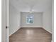 Spacious bedroom features vinyl floors, a ceiling fan, and natural light at 5757 W Eugie Ave # 1076, Glendale, AZ 85304