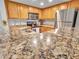 Beautiful kitchen featuring stainless steel appliances, and gorgeous granite countertops at 5757 W Eugie Ave # 1076, Glendale, AZ 85304