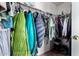 Spacious walk in closet with organizing hangers and shelves at 1279 N Blackstone Dr, Chandler, AZ 85224