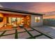 Stylish covered patio with outdoor seating, fire pit and easy indoor/outdoor access at 1330 E Monte Way, Phoenix, AZ 85042