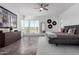 Comfortable main bedroom with modern decor, hardwood floors, and plenty of natural light at 1330 E Monte Way, Phoenix, AZ 85042