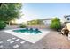 A private backyard pool offering a serene escape with ample space for outdoor enjoyment at 15028 W Columbine Dr, Surprise, AZ 85379
