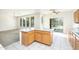 Inviting kitchen with an island, stainless steel appliances, and an open layout, great for socializing at 15028 W Columbine Dr, Surprise, AZ 85379