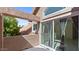 Balcony with sliding glass door offering views of the neighborhood at 1633 E Lakeside Dr # 98, Gilbert, AZ 85234