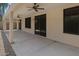 Spacious covered patio with ample room for outdoor entertainment and leisure activities at 1650 S Crismon Rd # 86, Mesa, AZ 85209