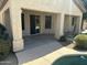 A backyard featuring a covered patio with pool view at 22322 N 77Th St, Scottsdale, AZ 85255