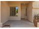 Inviting front porch with a decorative pot and a window with shutters at 22322 N 77Th St, Scottsdale, AZ 85255