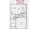 First floor floor plan features a spacious kitchen, great room, dining area, and fourth bedroom at 25172 N 165Th Ln, Surprise, AZ 85387
