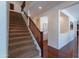 View of staircase and dark wood floors at 3574 E Glacier Pl, Chandler, AZ 85249