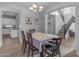 Spacious dining area featuring a staircase and stylish decor, perfect for Gathering gatherings at 4093 E Dublin St, Gilbert, AZ 85295