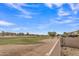 Picturesque view of the lush golf course and landscaping, offering a serene and scenic backdrop at 43271 W Little Dr, Maricopa, AZ 85138