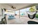 Inviting outdoor patio featuring a seating area, barbecue grill, and a relaxing hammock at 5309 W Dahlia Dr, Glendale, AZ 85304