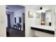 Bedroom vanity area with a mirror and modern lighting, with a glimpse into another living space at 5309 W Dahlia Dr, Glendale, AZ 85304