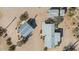Drone shot captures the arrangement of buildings, showcasing the property layout at 870 S La Paz Rd, Maricopa, AZ 85139