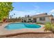 Spacious backyard featuring a large pool and a well-maintained patio area at 928 W Natal Ave, Mesa, AZ 85210