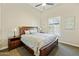 Cozy bedroom features a wood bed frame, side tables, and abundant natural light at 1160 E Cedar Pl, Chandler, AZ 85249