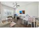 Spacious bonus room featuring hardwood floors, a ceiling fan, and lots of work space at 1160 E Cedar Pl, Chandler, AZ 85249