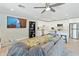 Open-concept living room and kitchen with modern finishes and comfortable seating at 1160 E Cedar Pl, Chandler, AZ 85249