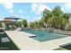 Luxurious backyard with a swimming pool, spa, and lush tropical landscaping, creating a private and relaxing outdoor oasis at 1160 E Cedar Pl, Chandler, AZ 85249