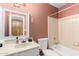 Full bathroom with a shower and tub combination and a neutral colored vanity at 1756 N Summer Cir, Mesa, AZ 85203